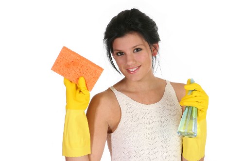 Castelnau carpet cleaners working on a residential carpet in a local home